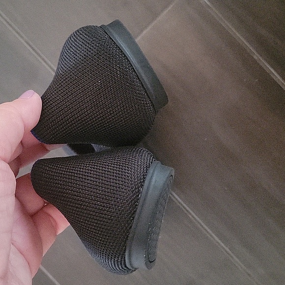 Rothy’s classic black round toes flats EUC size 9 - Picture 4 of 7